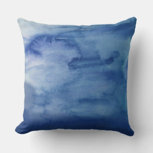 Abstract blauw water textuur strand kussen