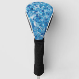 Abstract blauw wateroppervlak golfheadcover