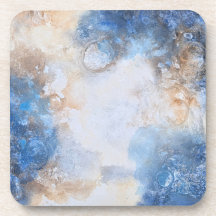 Abstract Blauw & Zand Textured Wolken