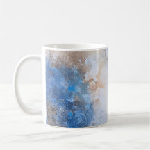 Abstract Blauw & Zand Textured Wolken