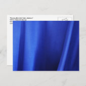 Abstract blauw zijdeweefsel briefkaart (Voorkant / Achterkant)