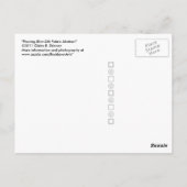 Abstract blauw zijdeweefsel briefkaart (Achterkant)