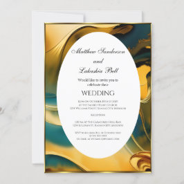 Abstract blauwgroen goud voor weddenschappen kaart