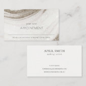 Abstract Bleek Gold Marble Agate Benoeming Visitekaartje (Voorkant / Achterkant)