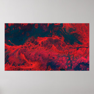 ABSTRACT BLOEDVEZEL POSTER