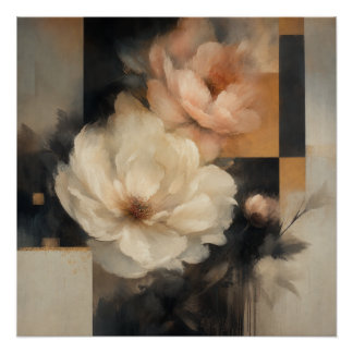 "Abstract Bloem" Perfect Poster