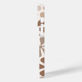 Abstract Bloemen (B) Bruin Taupe Crème Case-Mate iPhone Case (Achterkant / Links)