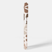 Abstract Bloemen (B) Bruin Taupe Crème Case-Mate iPhone Case (Achterkant / Rechts)