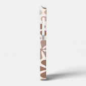 Abstract Bloemen (B) Bruin Taupe Crème Case-Mate iPhone Case (Achterkant / Links)