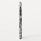 Abstract Bloemen Zwart Wit Grijs Case-Mate iPhone Case (Achterkant/links)