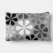 Abstract Bloemen Zwart Wit Grijs Etui (Voorkant)