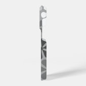 Abstract Bloemen Zwart Wit Grijs iPhone Hoesje (Linkerkant)