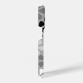 Abstract Bloemen Zwart Wit Grijs iPhone Hoesje (Rechterkant)