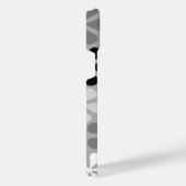 Abstract Bloemen Zwart Wit Grijs iPhone Hoesje (Rechterkant)