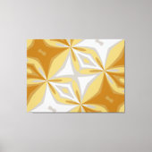 Abstract Bloemengoud en Grijs Zilver Abstract Canvas Afdruk (Voorkant)