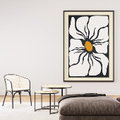 Abstract Bloemenmuur Art Canvas Afdruk
