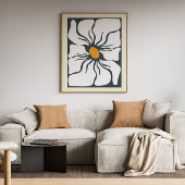 Abstract Bloemenmuur Art Canvas Afdruk