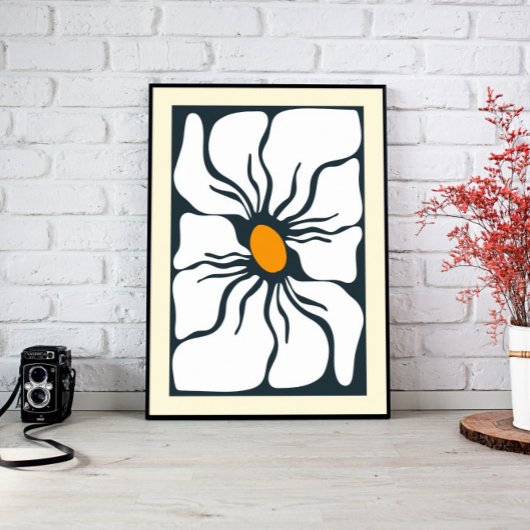Abstract Bloemenmuur Art Canvas Afdruk