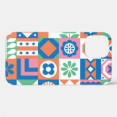Abstract bloemenScandinavisch volkspatroon Case-Mate iPhone Case (Achterkant (horizontaal))