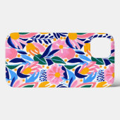 Abstract bloemig kleurrijk leuke patroontje Case-Mate iPhone case (Achterkant (horizontaal))