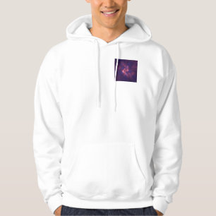 Abstract bloemlicht Paarse en blauwe patronen mix Hoodie