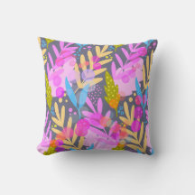 Abstract Bloemmotief Decoratiekussen