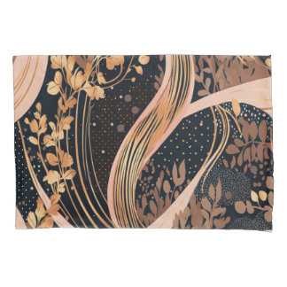 Abstract bloemmotief, stippen van polka, wijnstokk kussensloop