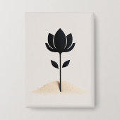 Abstract bloemontwerp button (Voorkant)