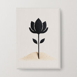 Abstract bloemontwerp button