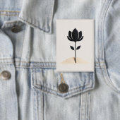 Abstract bloemontwerp button (Insitu)