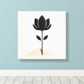 Abstract bloemontwerp canvas afdruk (Insitu (Houten vloer))