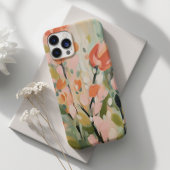 Abstract bloemontwerp Floral Artistic Case-Mate iPhone Case