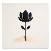 Abstract bloemontwerp foto afdruk (Voorkant)