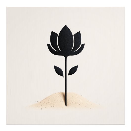 Abstract bloemontwerp foto afdruk (Voorkant)