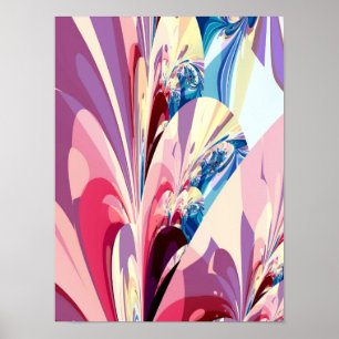Abstract bloemontwerp poster