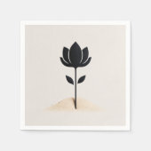 Abstract bloemontwerp servet (Voorkant)