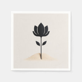 Abstract bloemontwerp servet