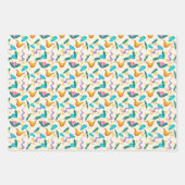 Abstract bloempapier inpakpapier vel (Voorkant 3)