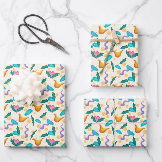 Abstract bloempapier inpakpapier vel