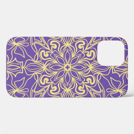 Abstract bloempatroon. geometrie, mandala design Case-Mate iPhone case (Achterkant (horizontaal))