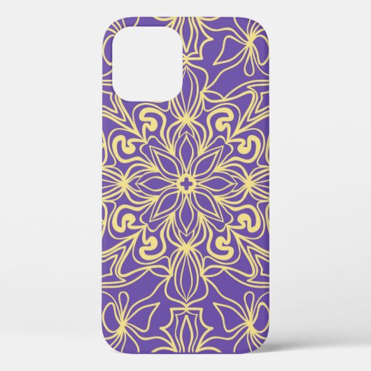 Abstract bloempatroon. geometrie, mandala design Case-Mate iPhone case (Achterkant)