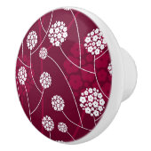 Abstract bloempatroon keramische knop (Rechts)