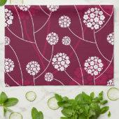 Abstract bloempatroon theedoek (Gevouwen)