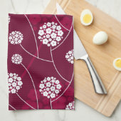 Abstract bloempatroon theedoek (Quarter Fold)