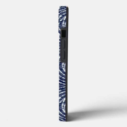 Abstract Blue Asian Shibori Pattern Case-Mate iPhone Case (Achterkant / Links)