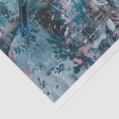 Abstract Blue Bird op een ledemaat Achtergrond Dec Tissuepapier (Detail)