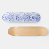 Abstract Blue Deer Skateboard (Horz)