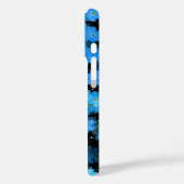 Abstract Blue Flowers Case-Mate iPhone Case (Achterkant / Links)