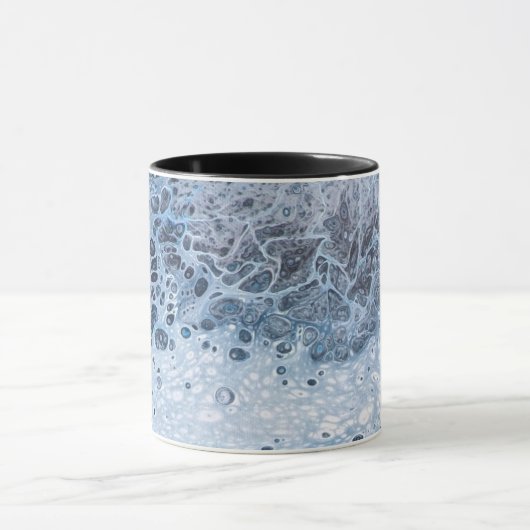 Abstract Blue & Gray Ocean Drift Mok (Midden)