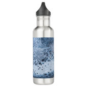 Abstract Blue & Gray Ocean Drift Waterfles (Links)